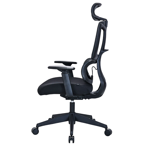 Кресло BRABIX PREMIUM "Veyron ER-703", адаптивный механизм, регулируемый подголовник, сетка/ткань, черное, 532966 - Вид 5