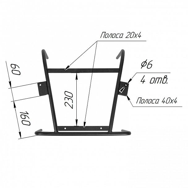 Ножки металлические Паук - Вид 4