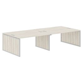 Стол 4-х местный XQPWST 3214 Сосна Эдмонт/Алюминий 3200х1406х750 XTEN-QP - Фото предпросмотра