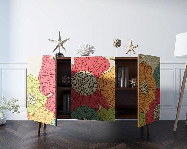 Комод Berber три дверки 5 принт арт BB01/Print_05 - Вид 2