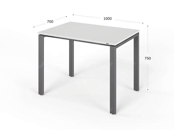ЛАЙТ / LIGHT RLG014-10x7 Прямоугольный стол 100x70x75 Белый - Вид 2