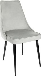 Стул для дома Бюрократ CH-K4 св.серый Holland 09 металл черный на ножках (CH-K4_1/HL09) - Фото предпросмотра