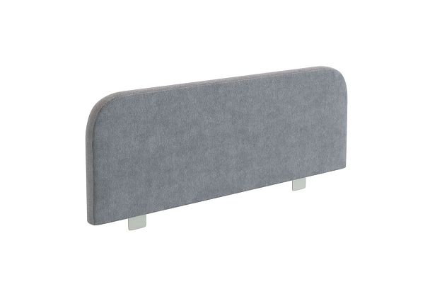 Ограничитель для кровати мягкий OKM-01.2171 графит (велюр) - Вид 2