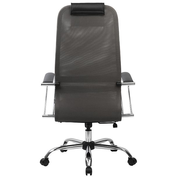 Кресло офисное BRABIX PREMIUM "Ultimate EX-800" хром, плотная двойная сетка Х2, черное/серое, 532912 - Вид 6