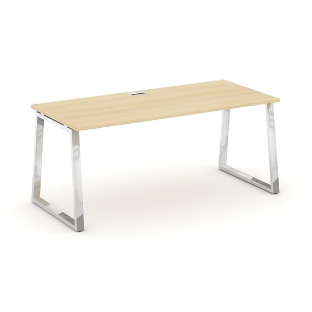 Style Project Direct Lux Стол письменный M-SN-6T1.SR-015.M Акация Лорка/Нержавеющая Сталь/Хром 1780*700*750 - Вид 1