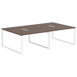 Стол 4-х местный EQWST 2716 Дуб Денвер тёмный/Белый 2726х1606х750 EDIS - Фото предпросмотра