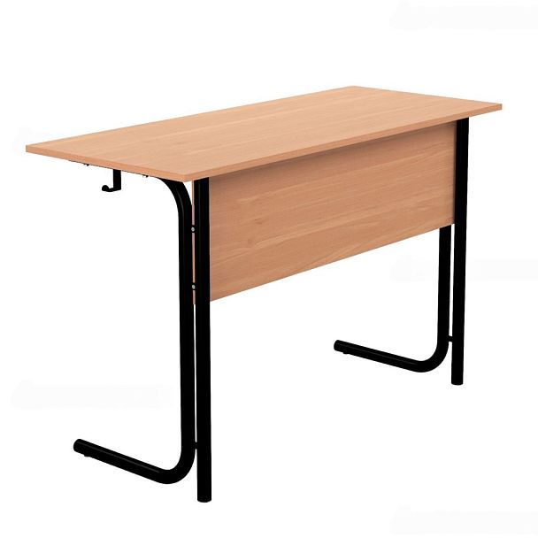 Стол ученический 100В, 2-местный на круглой трубе (м/к Коричневый, Серый, Черный), гр.4 - Вид 6