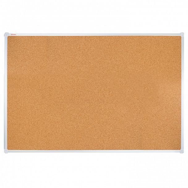 Доска пробковая для объявлений 100х150 см, алюминиевая рамка, ГАРАНТИЯ 10 ЛЕТ, РОССИЯ, BRAUBERG, 238181 - Вид 2