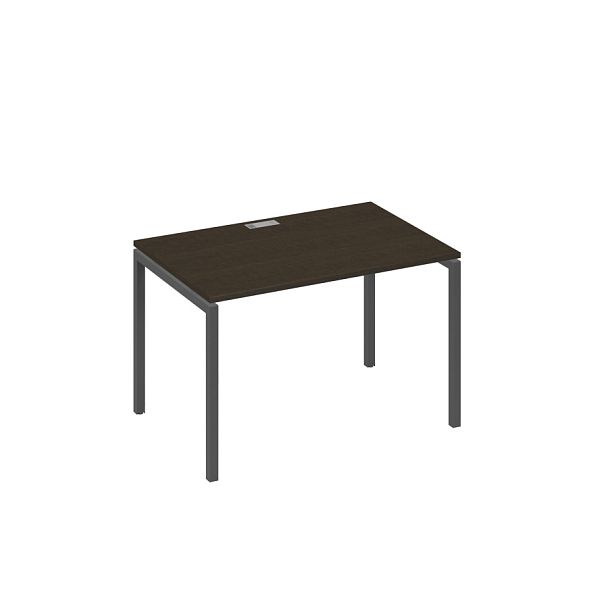 Стол письменный на металлокаркасе DUE A4 А4 Б2 023 БП венге / металлокаркас антрацит - Вид 1