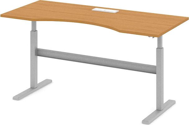 Стол офисный рабочий С-ТРС62 "Трансформер"  ПК-ТРС-СТЭ180Х80КК/МРМ-В1-24 ольха - Вид 1