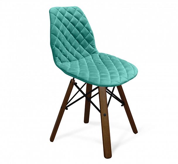 Стул Sheffilton SHT-ST29-C12/S70 голубая лагуна голубая лагуна/темный орех/черный - Вид 1