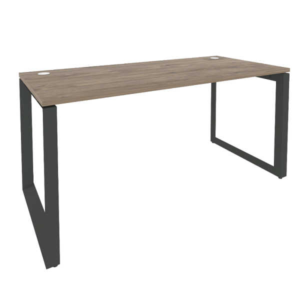 Onix Стол рабочий на О-образном м/к O.MO-SP-4.7 Тиквуд темный/Антрацит металл 1580*720*750 - Вид 1