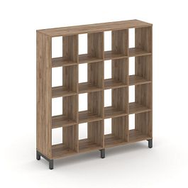 Стайл Проджект Каркас стеллажа 4 яр. SN.KS-440 Дуб Табак/Металл Антрацит 1488*400*1615 - Фото предпросмотра