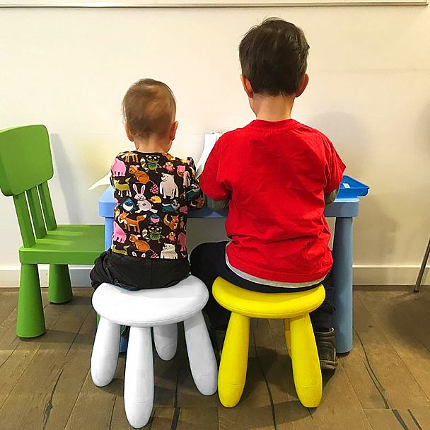 Табурет детский МАМОНТ желтый, от 2 до 7 лет, безвредный пластик, 01.022.01.07.1 - Вид 5
