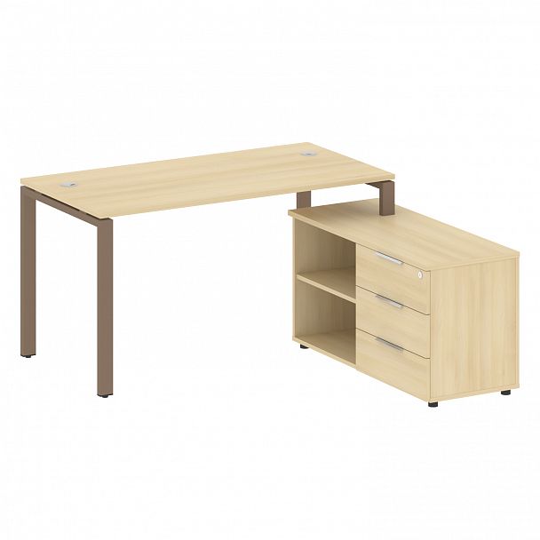 Рабочая станция "Metal System" БП.РС-СТС-2.3 акация/мокко - Вид 1