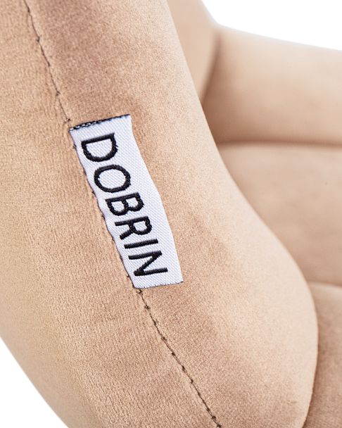 Стул обеденный DOBRIN ALEX (хром ножки, мокко велюр (V108-104), ) - Вид 7