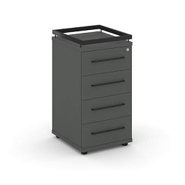 Rift Тумба приставная+рамка RF.TPR-002 Антрацит/Металл Черный 416*460*797 - Фото предпросмотра