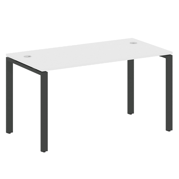 Metal System Стол письменный на П-образном м/к БП.СП-3 Белый/Антрацит металл 1400*720*750 - Вид 1