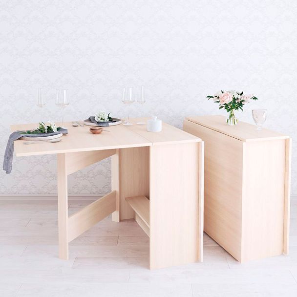 Стол-книжка (750*850*340) (тэкс) дуб молочный - Вид 1