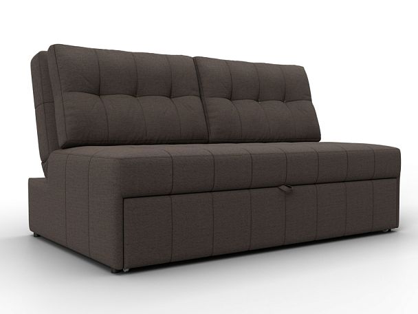 Диван прямой Лига-107 (140) Рогожка коричневый - Вид 1