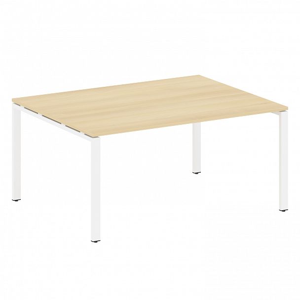 Стол для переговоров "Metal System" БП.ПРГ-1.4 акация/белый - Вид 1