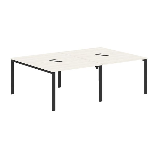 Стол 4-х местный EUWST 2316 Ясень Траун/Черный 2326х1606х750 EDIS - Вид 1