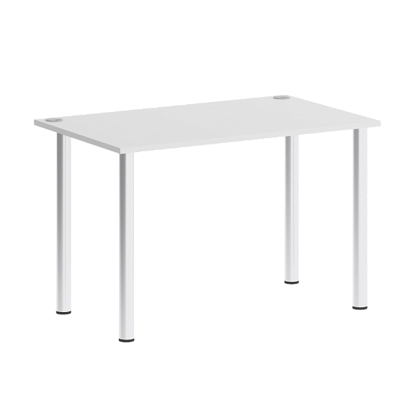 Home Office Стол письменный VR.SP-3-118 Белый бриллиант/Хром опоры 1180*720*750 - Вид 1