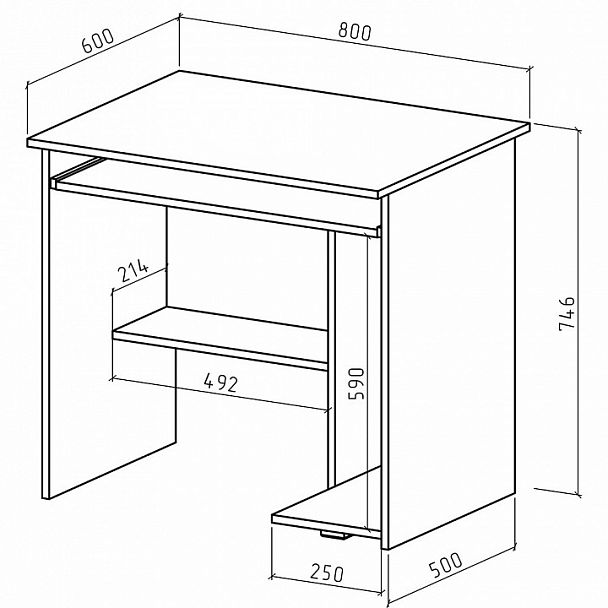 Стол компьютерный Имидж-6 - Вид 2