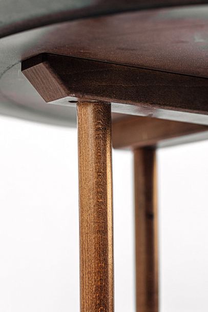 Венский стол Сатурн круглый, светлый орех - Вид 4