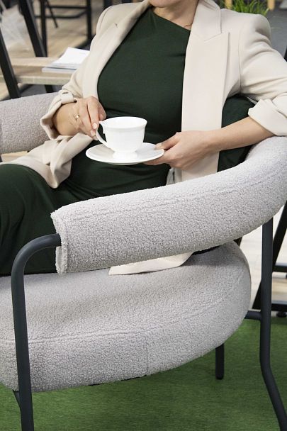 Кресло Sheffilton SHT-AMS120 светло-серый/антрацит - Вид 6