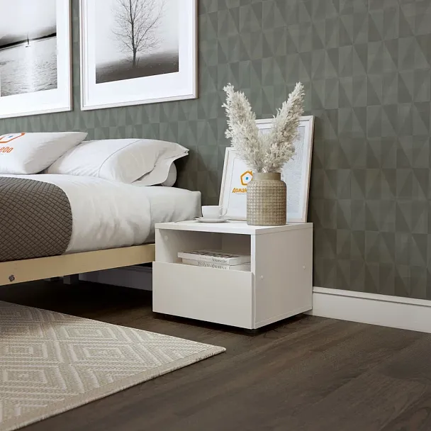 Тумба прикроватная Эмили, белый - Вид 3