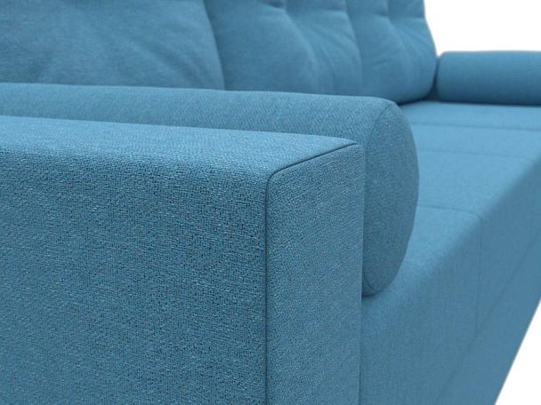 Диван угловой Верона Лайт правый угол Рогожка голубой - Вид 4