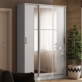 Шкаф-купе Стиль-2 1400 белый - Фото предпросмотра