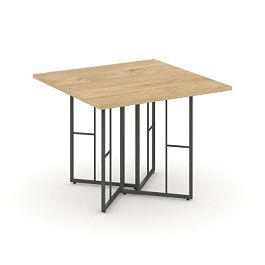 Rift Direct Стол переговорный RF.SPRG-001 Тиквуд Светлый/Металл Антрацит 980*980*750 - Фото предпросмотра