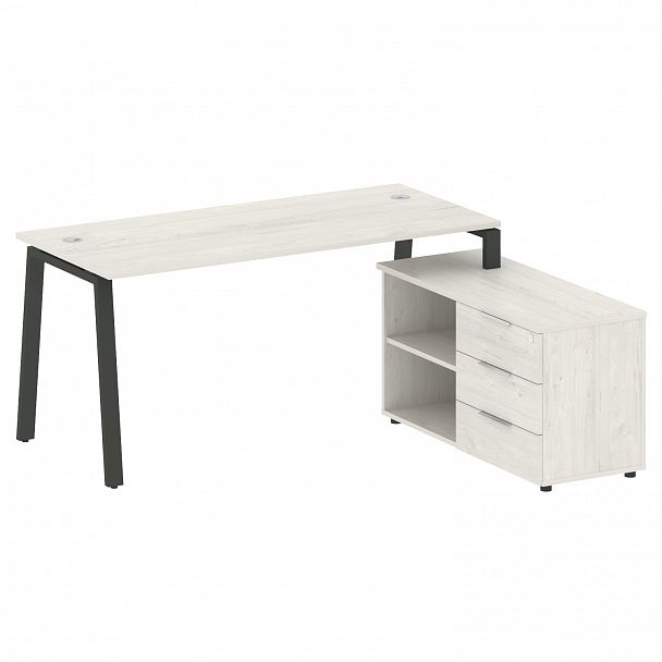 Рабочая станция "Metal System" БА.РС-СТС-2.4 дуб наварра/антрацит - Вид 1