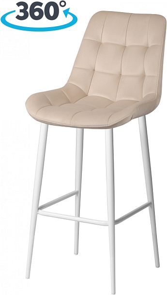 Комплект барных поворотных стульев Эйден, Confetti cream/белый, 3 шт. - Вид 1