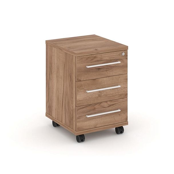 Rift Тумба мобильная усиленная RF.TM-002 Дуб Табак/Металл Белый 416*460*615 - Вид 1