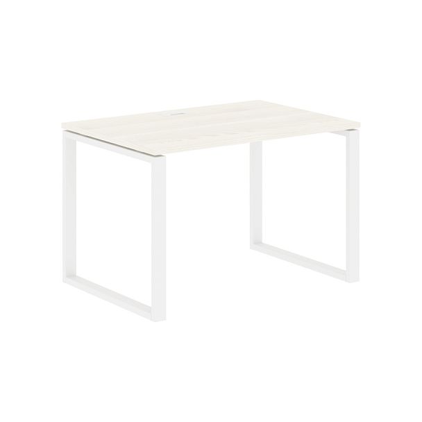 Стол прямой EQST 1180 Ясень Траун/Белый 1160х800х750 EDIS - Вид 1