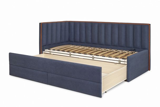 Кровать "Порше" с ящиками, серая - Вид 3