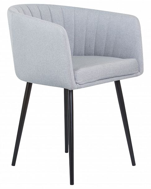 Стул обеденный DOBRIN ALINA (серо-голубая ткань (LAR-106D-23)) - Вид 2