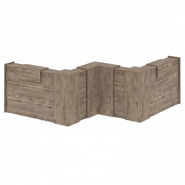 Ресепшн Г-образный "Onix" O.R-K-35 тиквуд темный - Вид 2