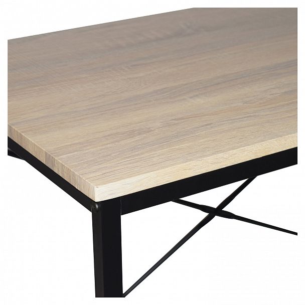 Стол на металлокаркасе BRABIX "LOFT CD-005",1200х520х1200 мм, 3 полки, цвет дуб натуральный, 641223 - Вид 6