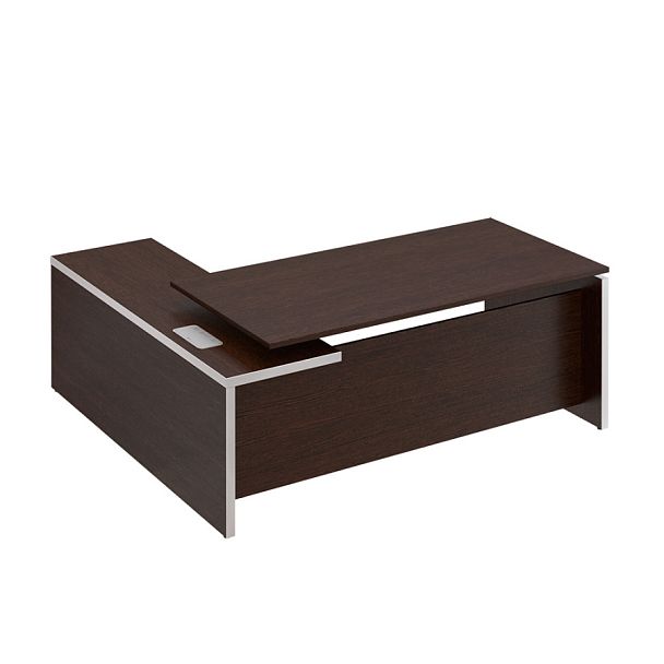 Стол руководителя с брифинг приставкой боковой правой - Вид 1