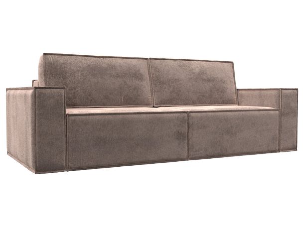 Диван прямой Куба Велюр бежевый - Вид 1