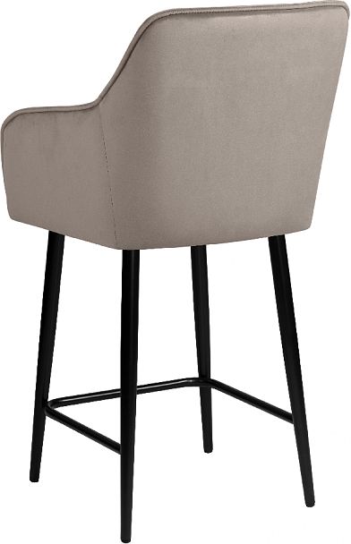 Комплект полубарных поворотных кресел Мони К, Confetti smoke/черный, 4 шт. - Вид 6