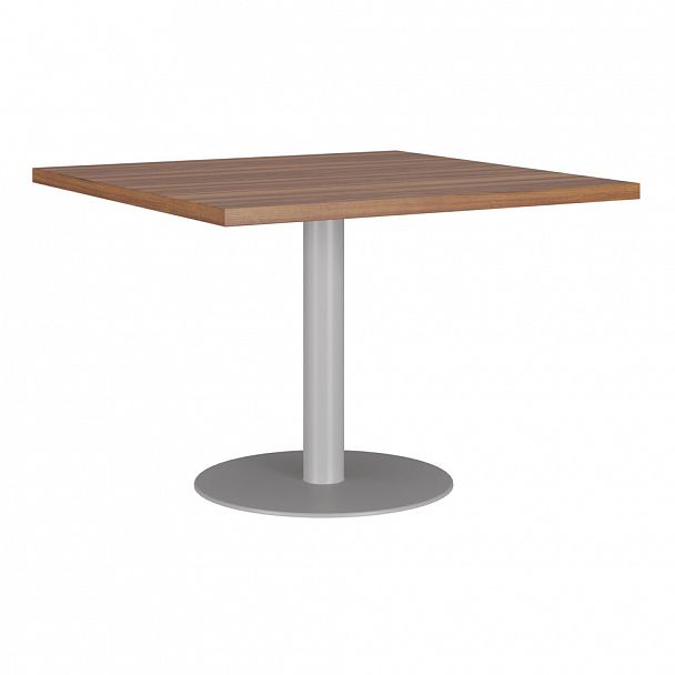 Стол переговорный модульный Zion 110x110x76 орех - Вид 1