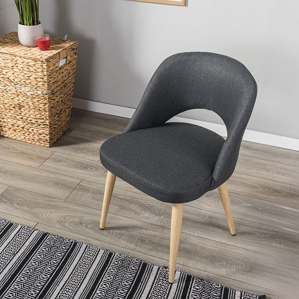 Стул Lars тёмно-серый/нат.дуб - Вид 12