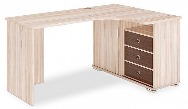 Стол письменный Домино СР-165С Карамель/Шамони правый - Вид 1