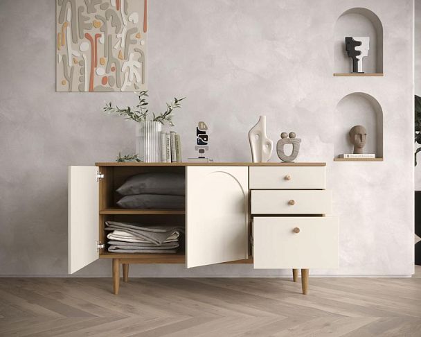 Комод с двумя дверками и ящиками Arka AR05 - Вид 3