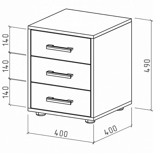 Тумбочка Остин-1 - Вид 2